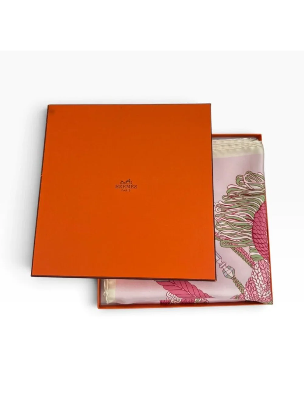 HERMES Silk Scarf 